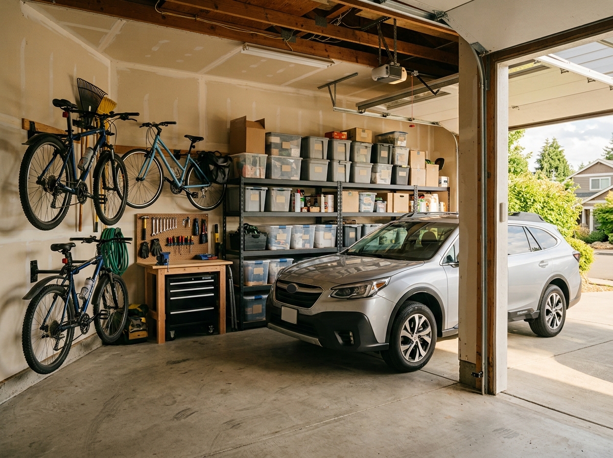 Rongeurs dans un garage de pavillon à Mions, cartons et stockage rongés